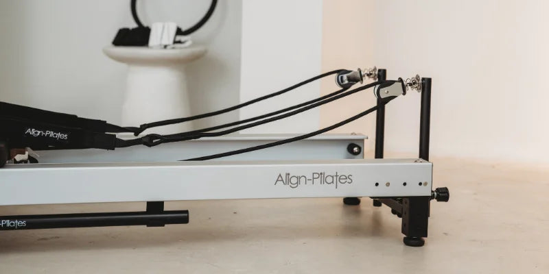 close up for reformer machine pulleys