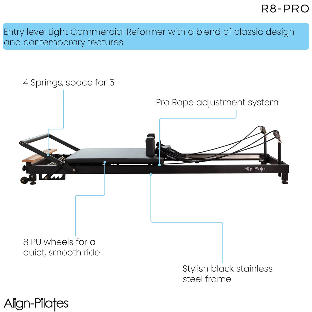Align-Pilates® R8 Pilates Reformer (WHITE)