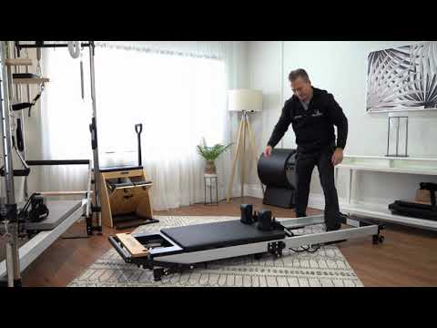 Pilates Reformer Machine for Home Workouts with Foldable Frame