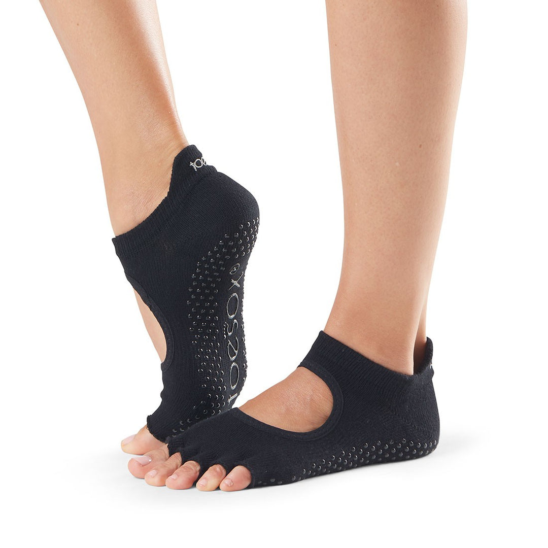 ToeSox Women's Low Rise Half Toe Grip Non-Slip for Ballet, Yoga, Pilates,  Barre Toe Socks